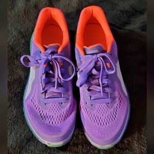 Nike Air Max Size 6.5Y Purple, Green and Orange